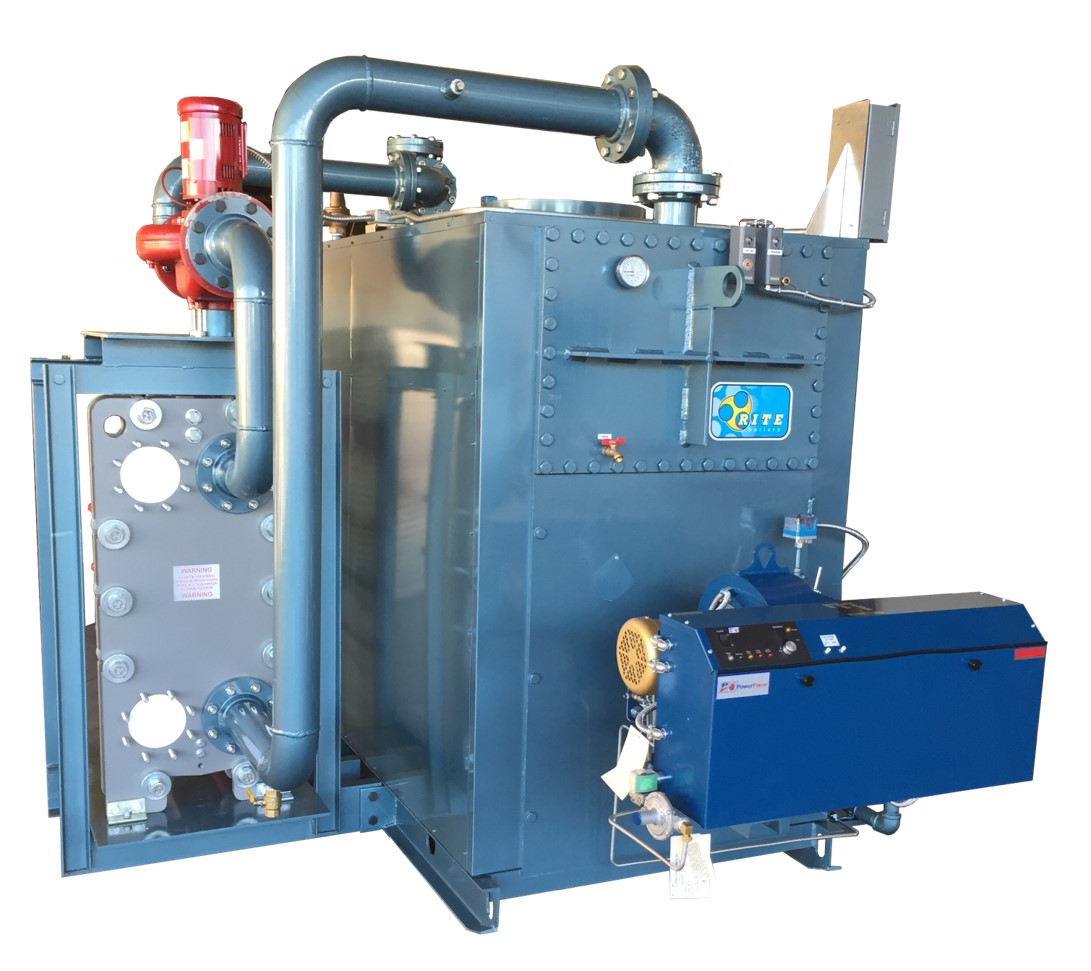 Gran sistema de calentador de agua doméstico con intercambiador de calor de placas y bastidor