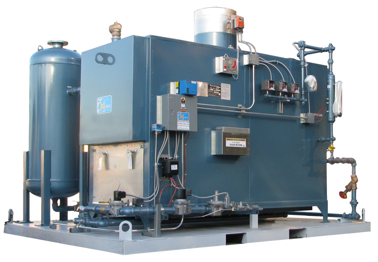 A partial low pressure steam system skid with automatic stack damper