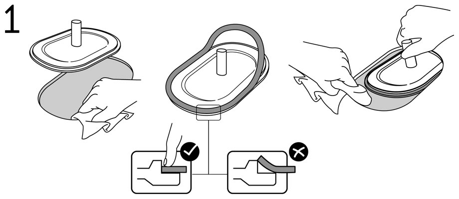 Topog-e Gaskets installation