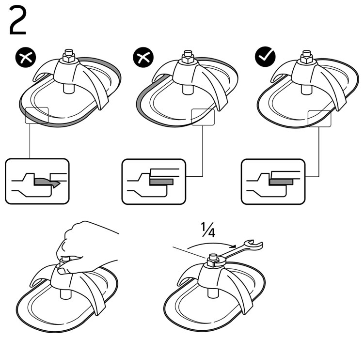 Topog-e Gaskets installation