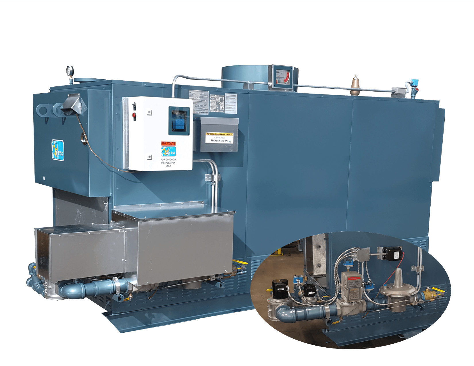 Conventional Outdoor Atmospheric / Natural Gas Fired Rite Boilers simple