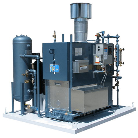 Outdoor Steam Boiler with Blowdown